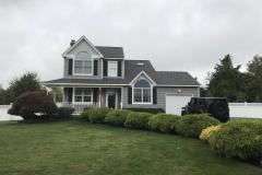 GAF 50 year roof: Nantucket Morning KingWall, King Shake, Board & Batten: Greystone