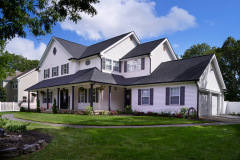 GAF Charcoal - Tuxedo gray shutters